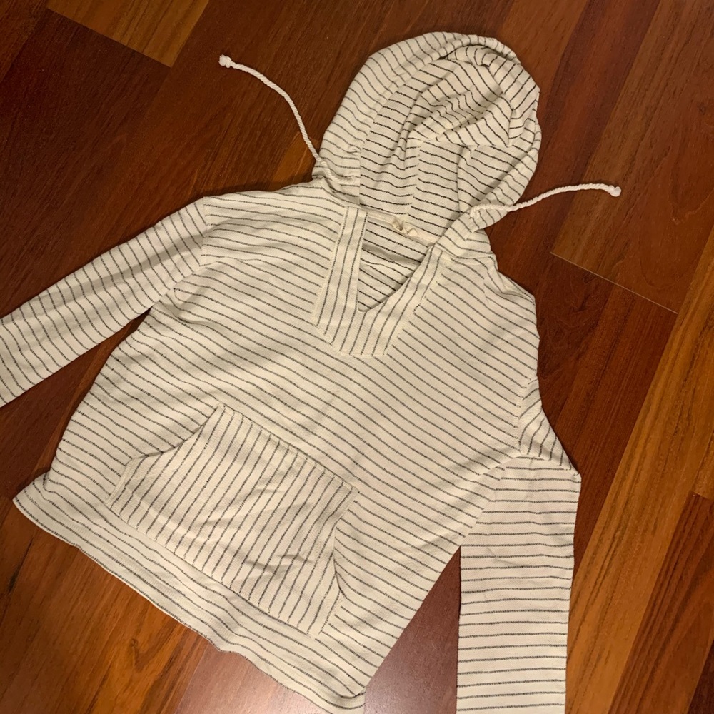 striped drug rug / baja hoodie. worn once or twice